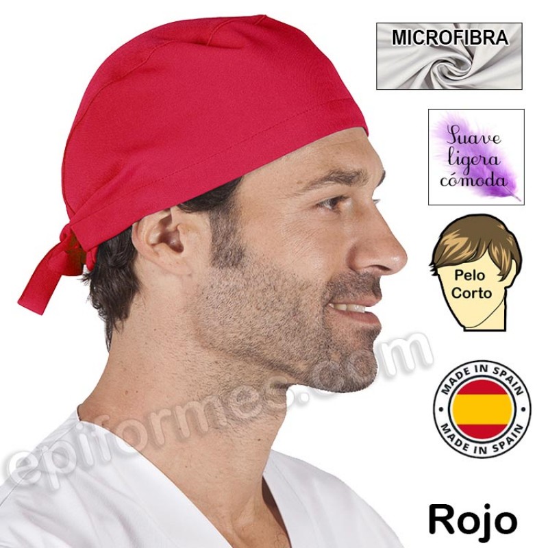 Gorro cirujano pelo corto MICROFIBRA 13 colores