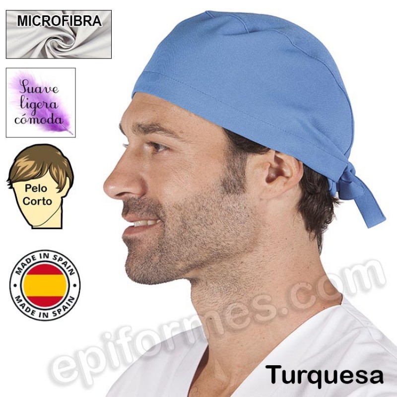 Gorro cirujano pelo corto MICROFIBRA 13 colores