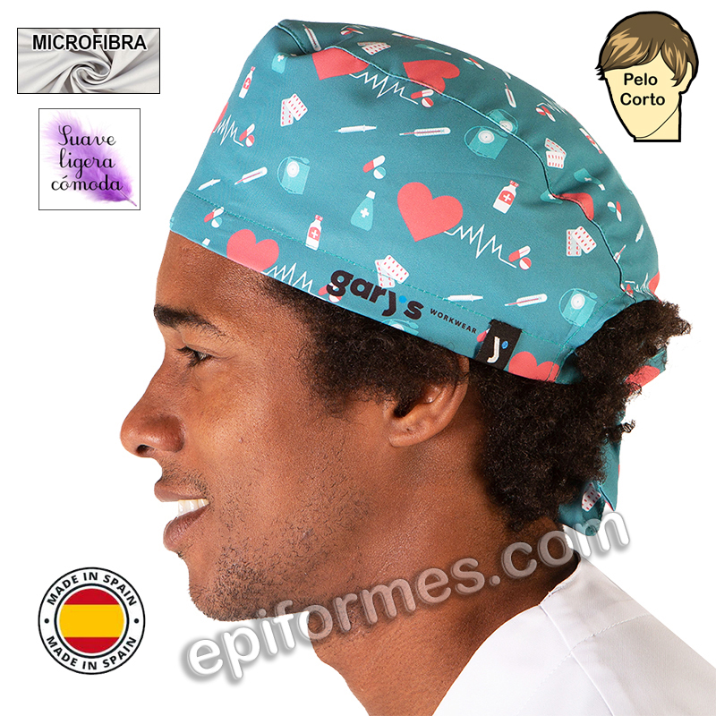 Gorro cirujano corazones