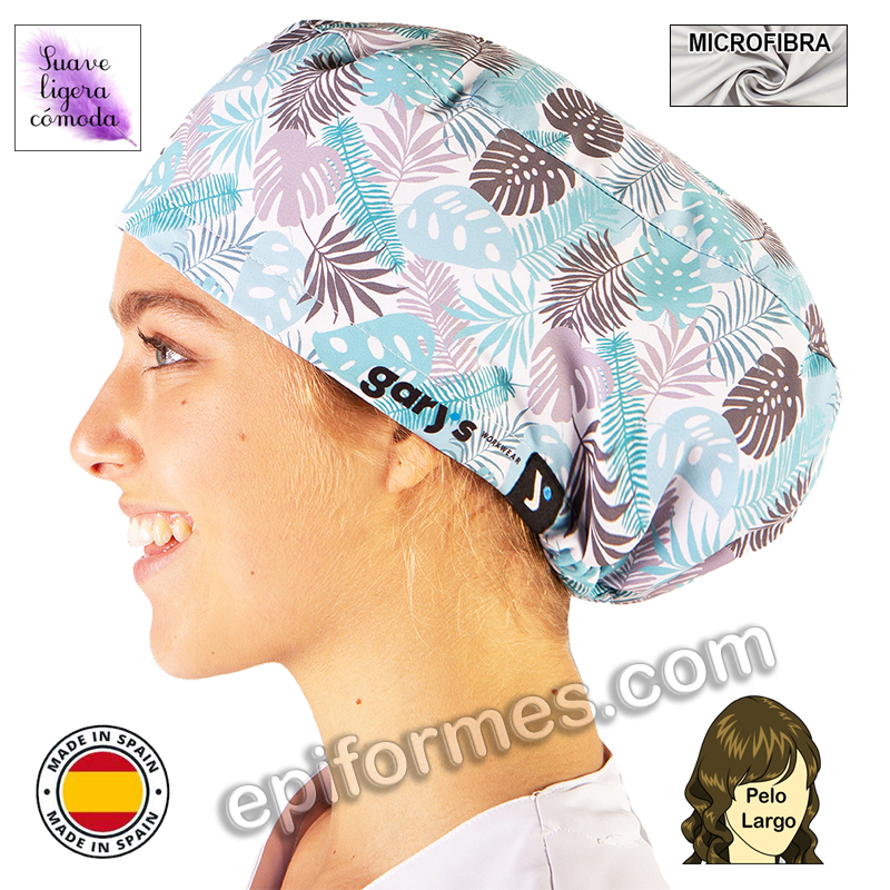 Gorro cirujano hojas