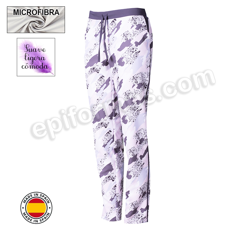 Pantalón sanidad, microfibra, gris marengo