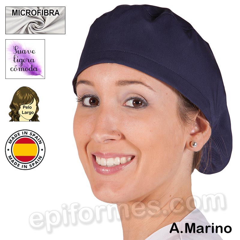 Gorro cirujano pelo largo MICROFIBRA 13 colores