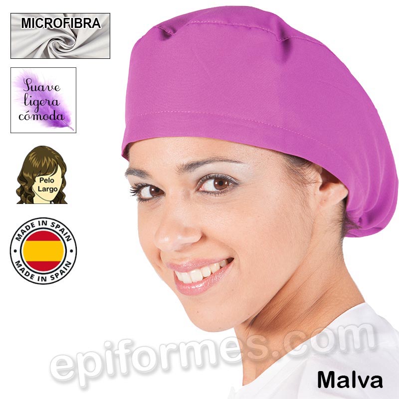 Gorro cirujano pelo largo MICROFIBRA 13 colores