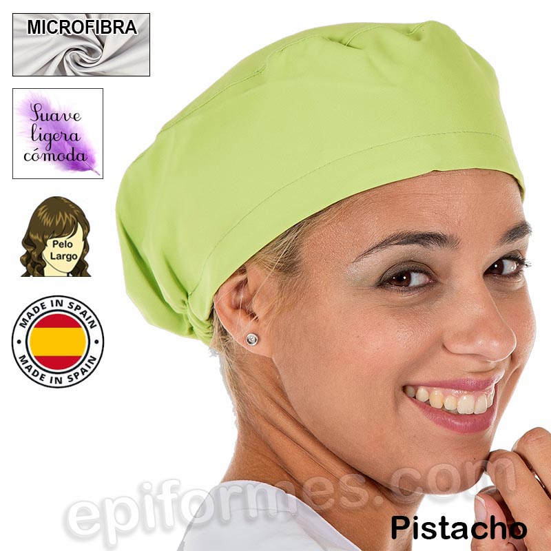 Gorro cirujano pelo largo MICROFIBRA 13 colores