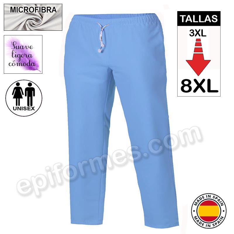 Pantalón de pijama MICROFIBRA 11 colores tallas extras