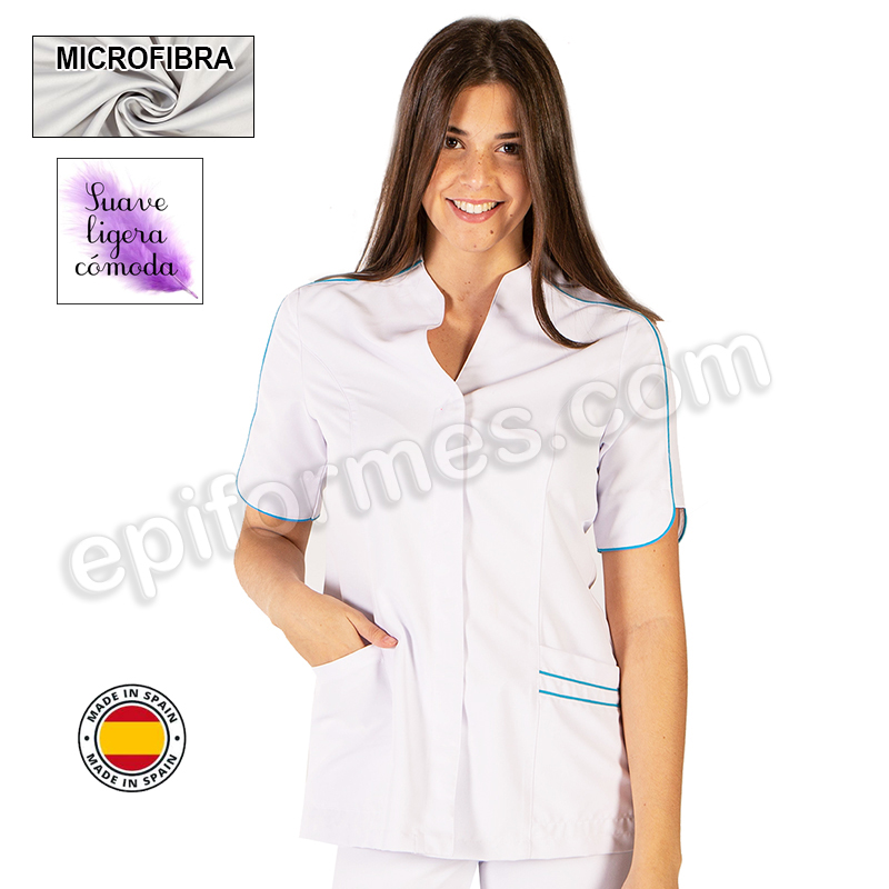 Casaca clinica, microfibra, 3 colores