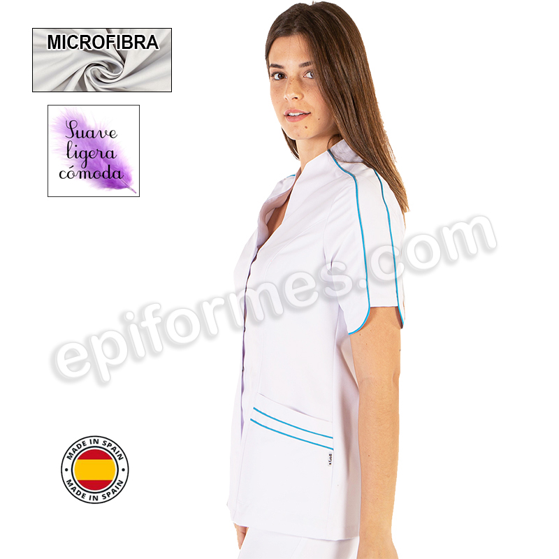 Casaca clinica, microfibra, 3 colores