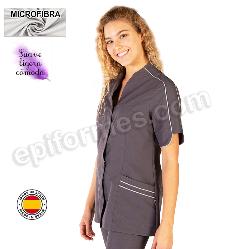 Casaca clinica, microfibra, 3 colores