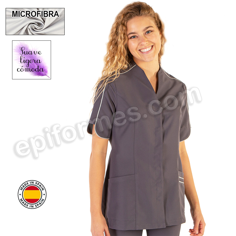 Casaca clinica, microfibra, 3 colores