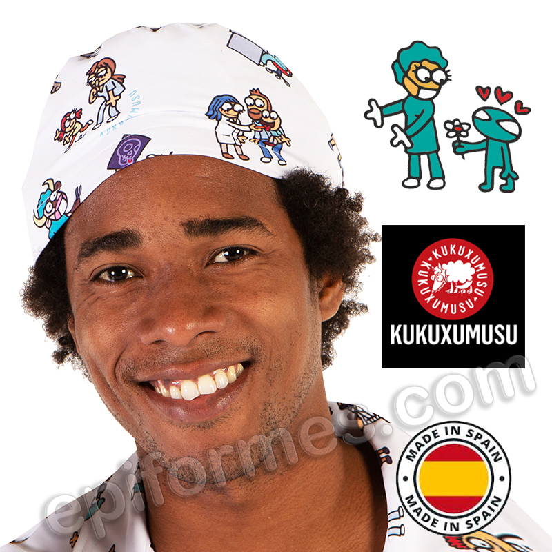 Gorro sanitario unisex kukuxumusu enfermero