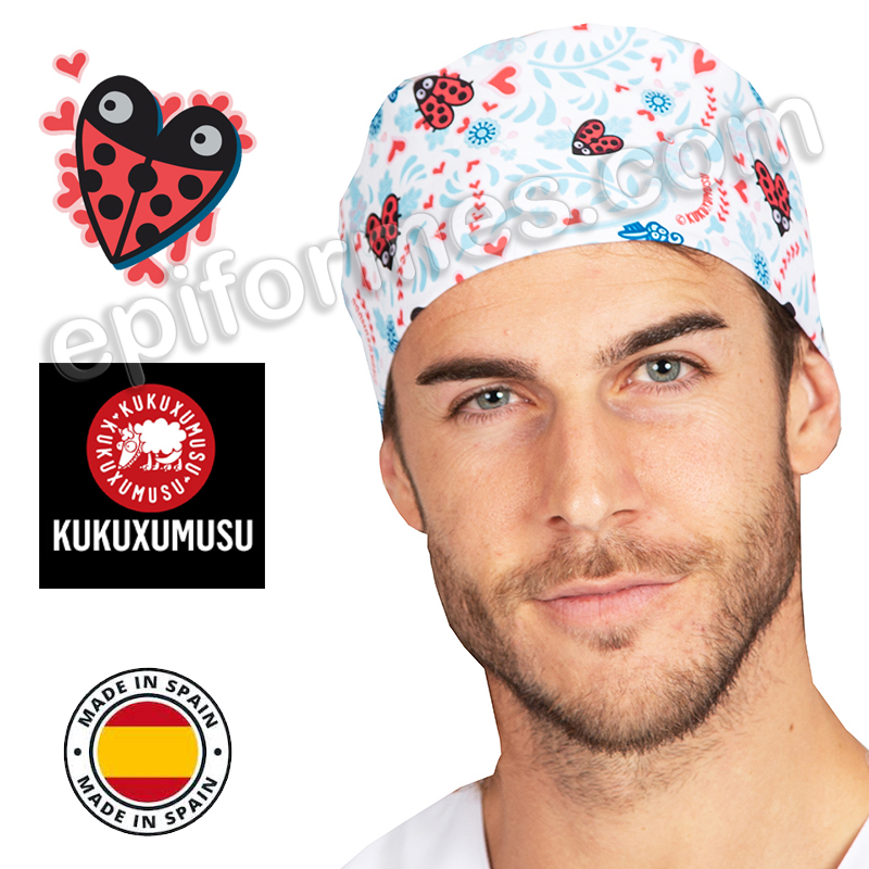 Gorro sanitario unisex kukuxumusu corazón