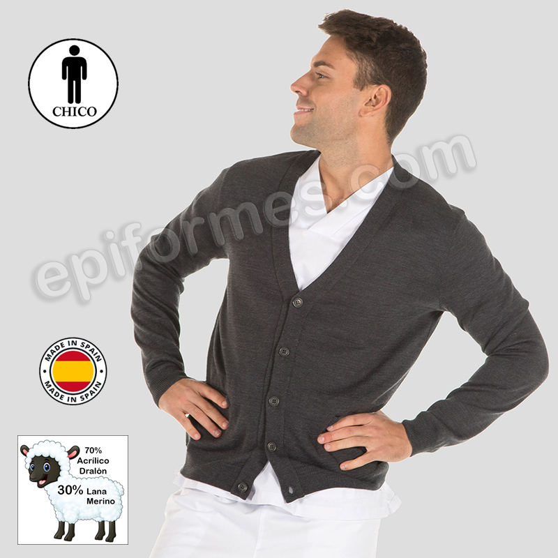 Chaquetilla de punto, caballero, 6 colores