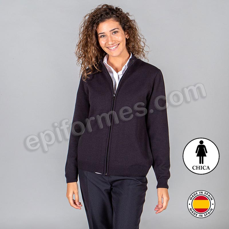 Chaquetilla de punto grueso, señora, cremallera