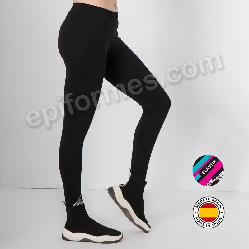 Leggins de chica en negro elástico