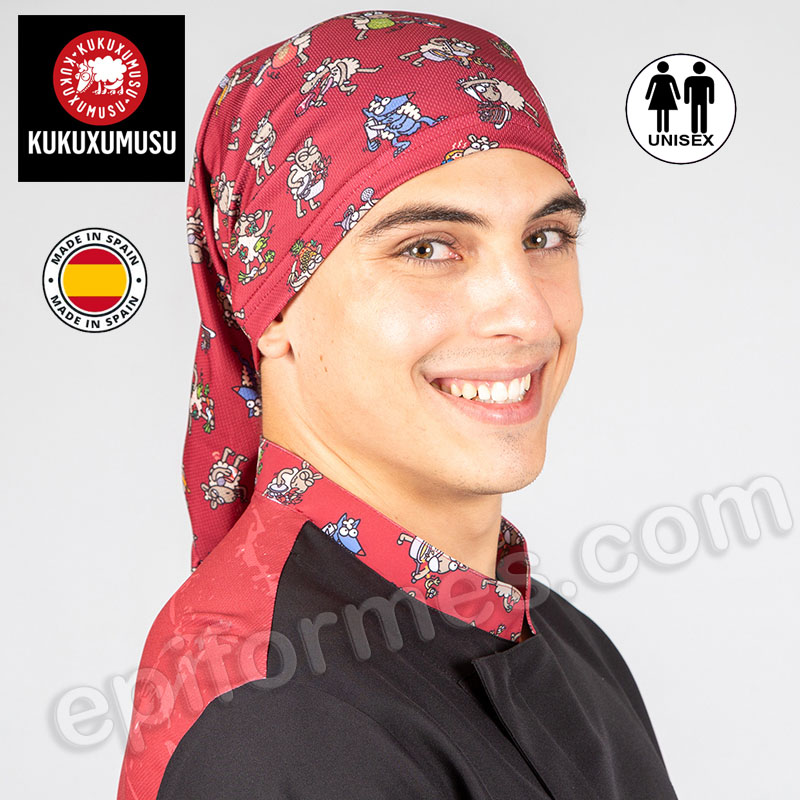 Bandana cocinero tubular kukuxumusu, ovejas