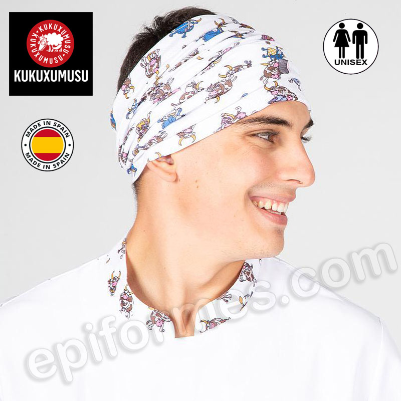 Bandana cocinero tubular kukuxumusu, vacas