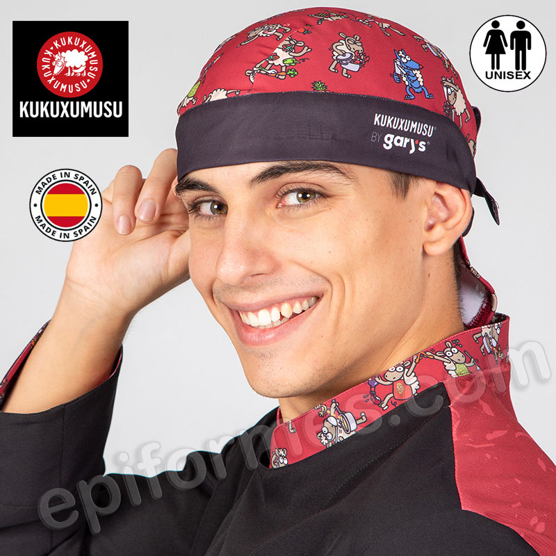 Gorro pirata de cocinero kukuxumusu ovejas