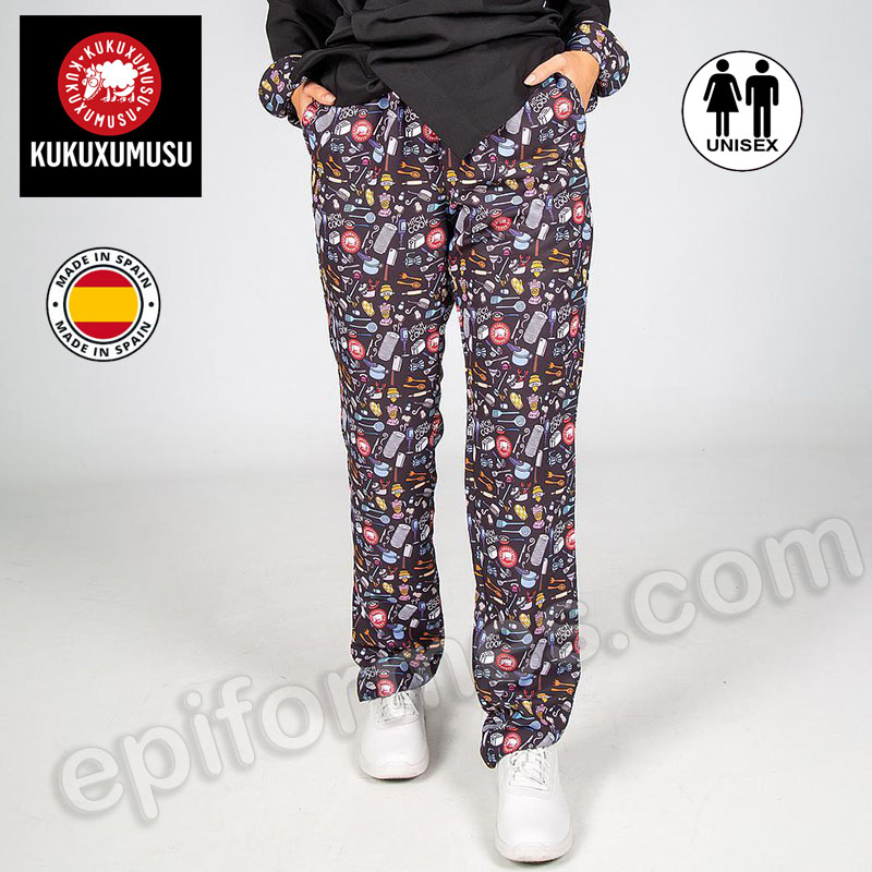 Pantalón Cocinero  unisex kukuxumusu menaje