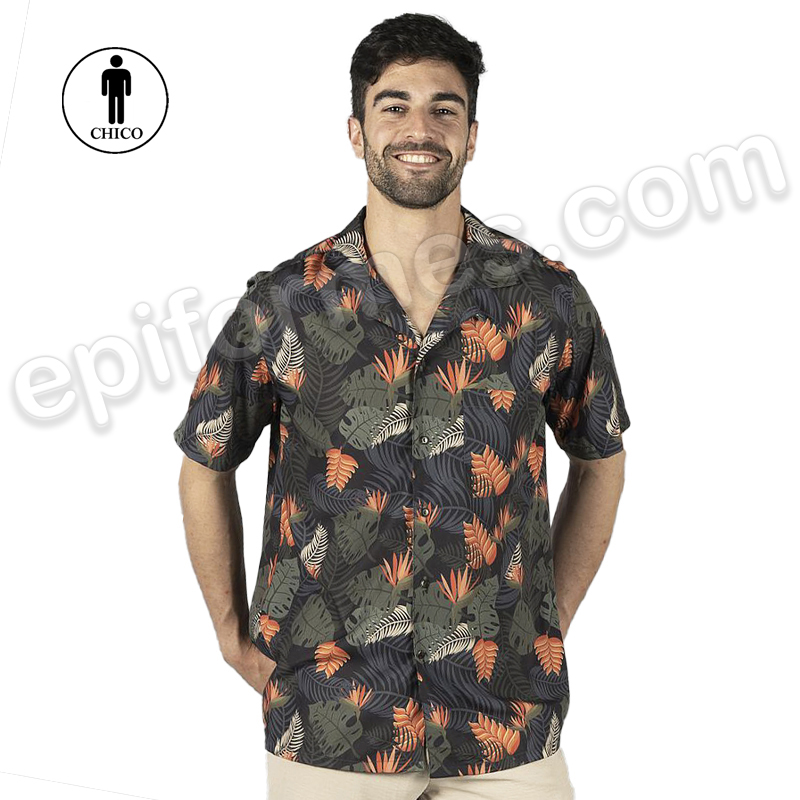 Camisa hawaiana paraiso