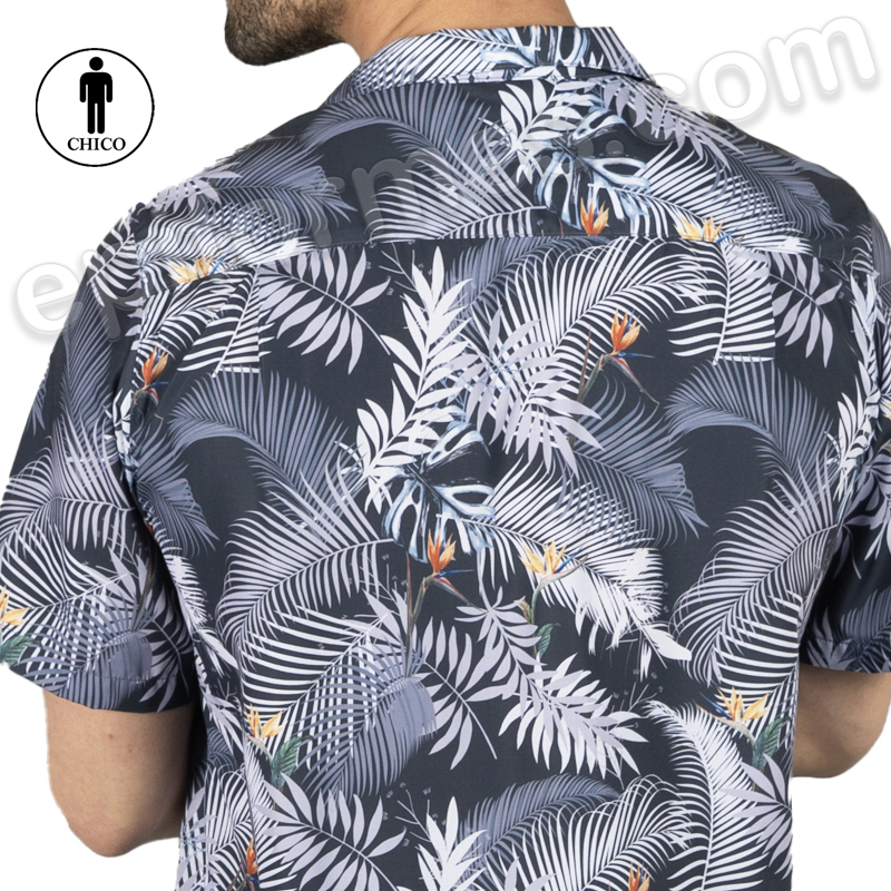 Camisa hawaiana hibiscus