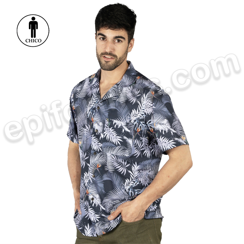 Camisa hawaiana hibiscus