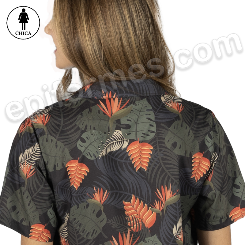 Camisa Hawaiana paraiso mujer