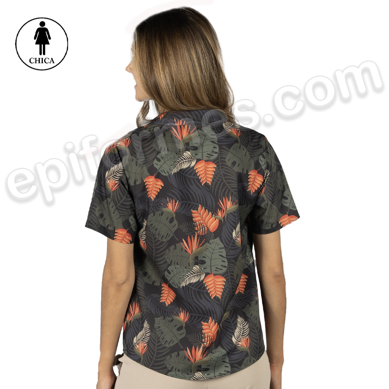 Camisa Hawaiana paraiso mujer