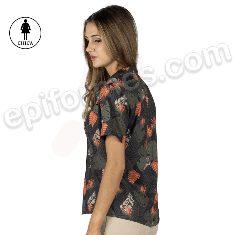 Camisa Hawaiana paraiso mujer