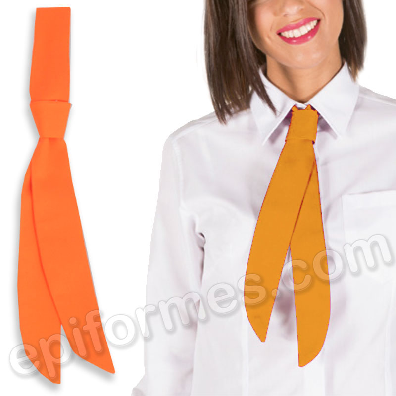 Lazo de camarera en color naranja
