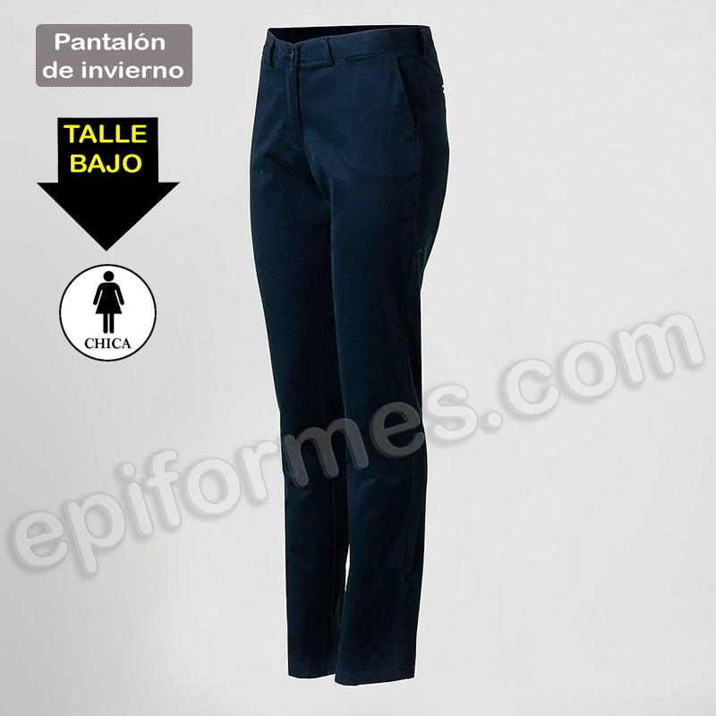 Pantalón Chino invierno en Azul marino