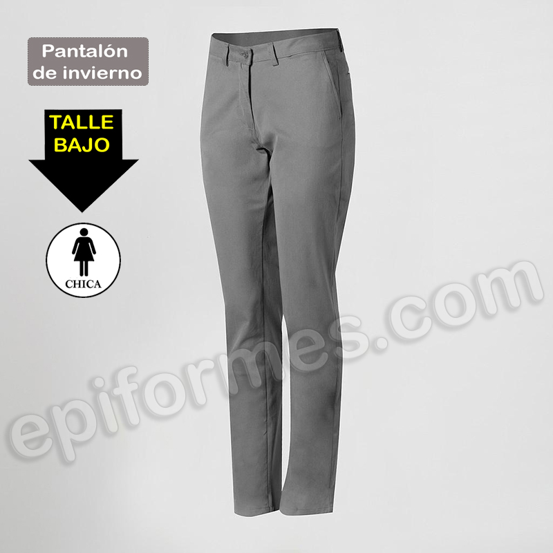 Pantalón Chino invierno en Gris