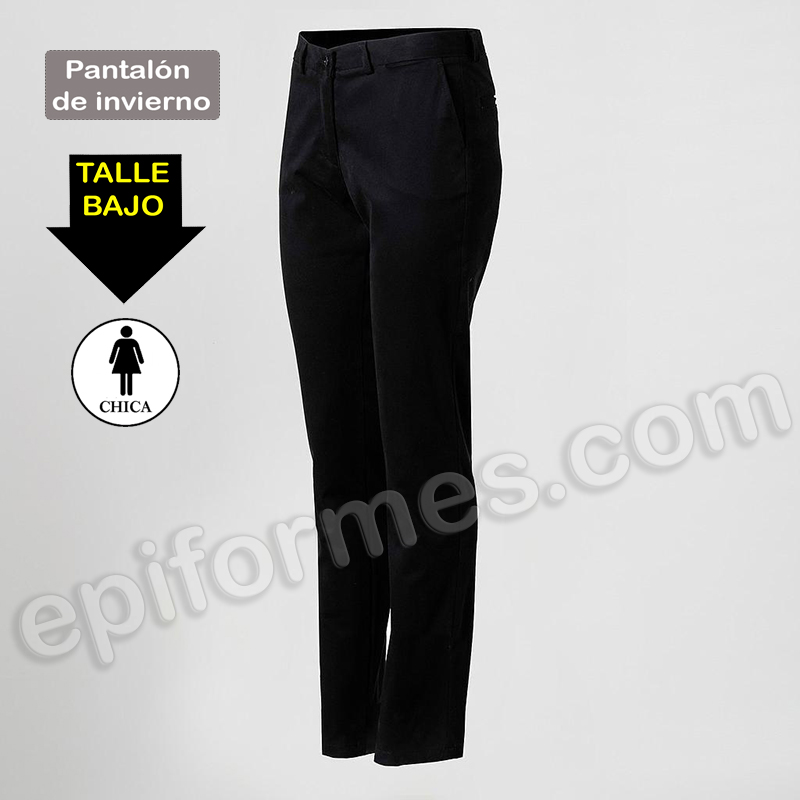 Pantalón Chino invierno en negro