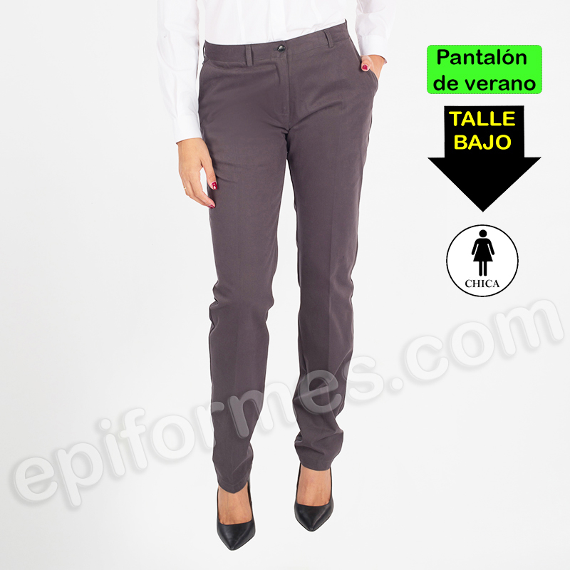 Pantalón Chino verano en gris marengo