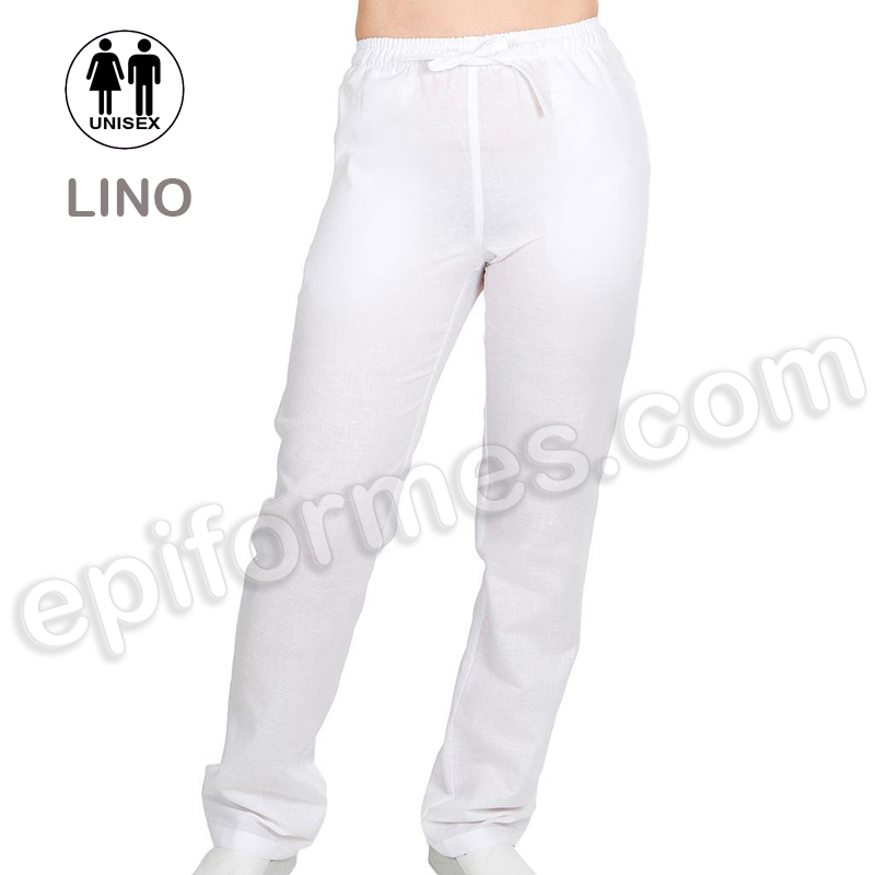 Pantalón blanco de lino