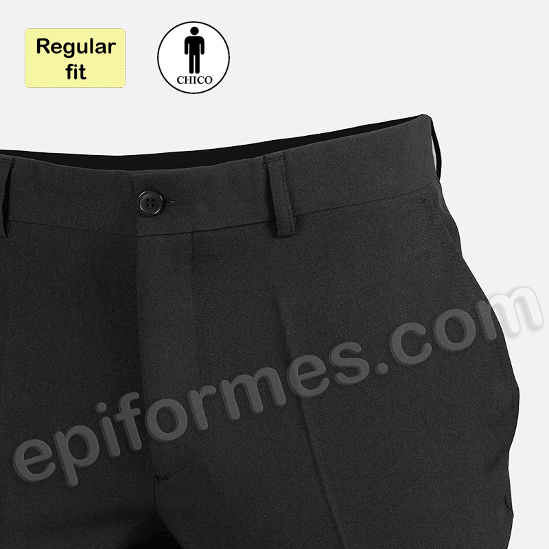 Pantalón sin pinzas negro