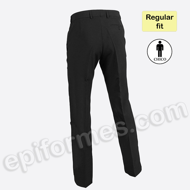 Pantalón sin pinzas negro