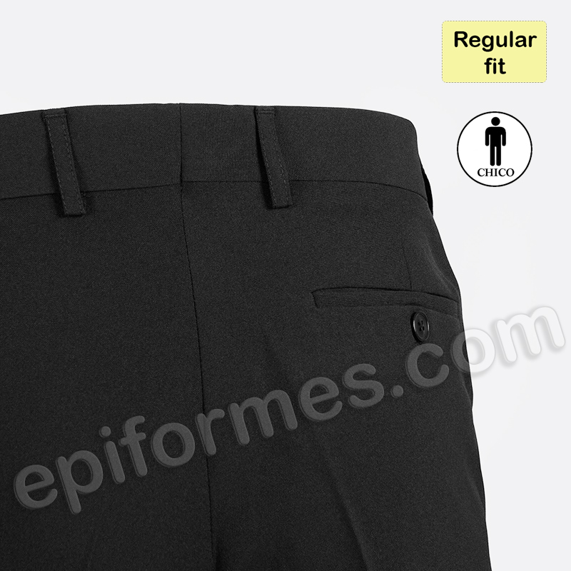 Pantalón sin pinzas negro