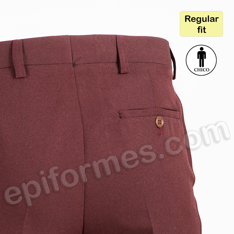 Pantalón sin pinzas marrón