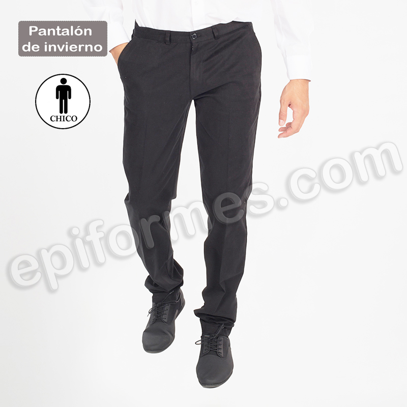 Pantalón Chino invierno, negro