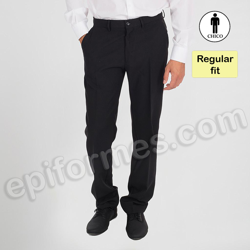 Pantalón microfibra negro