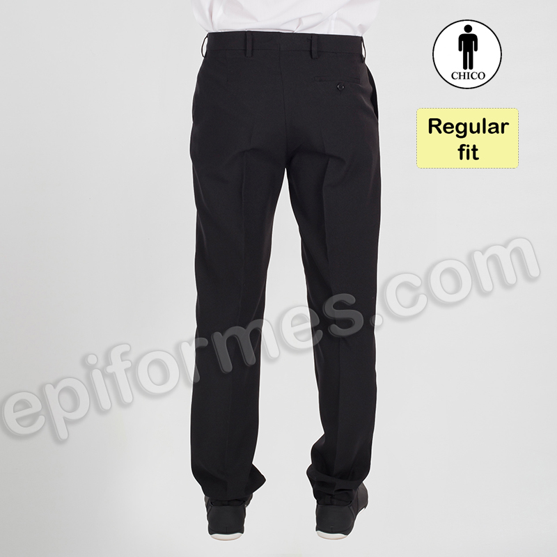 Pantalón microfibra negro