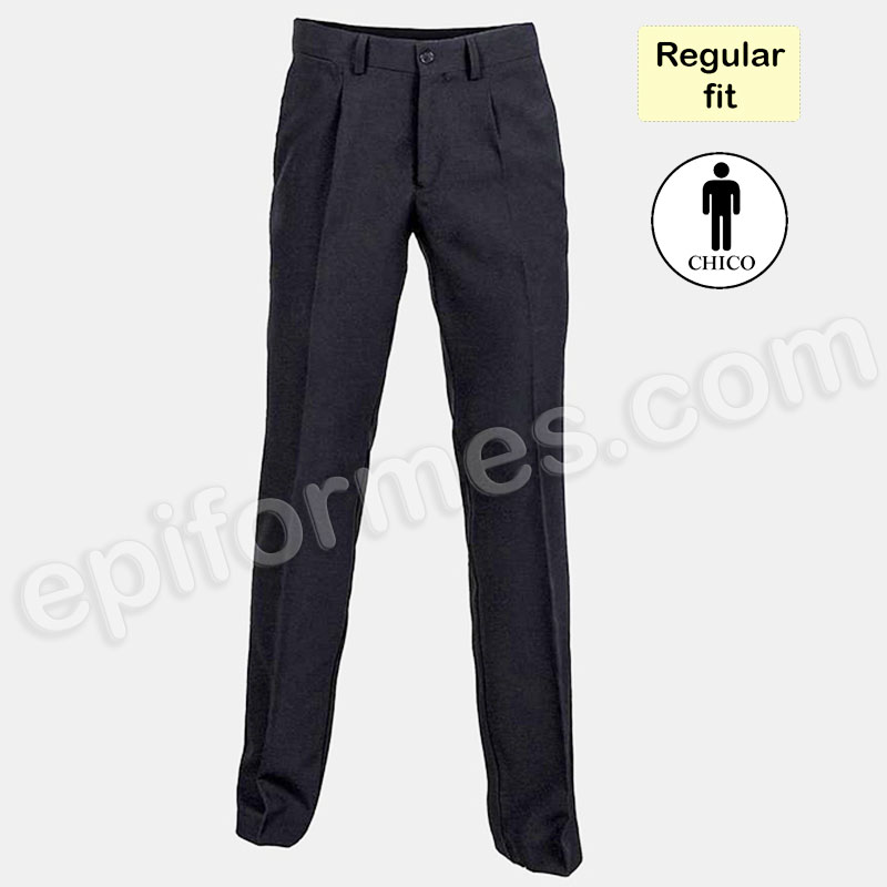 Pantalón con pinzas, negro