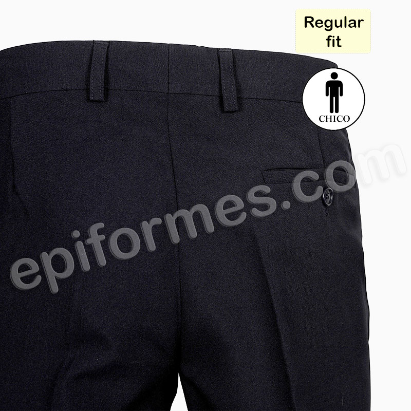 Pantalón con pinzas, negro