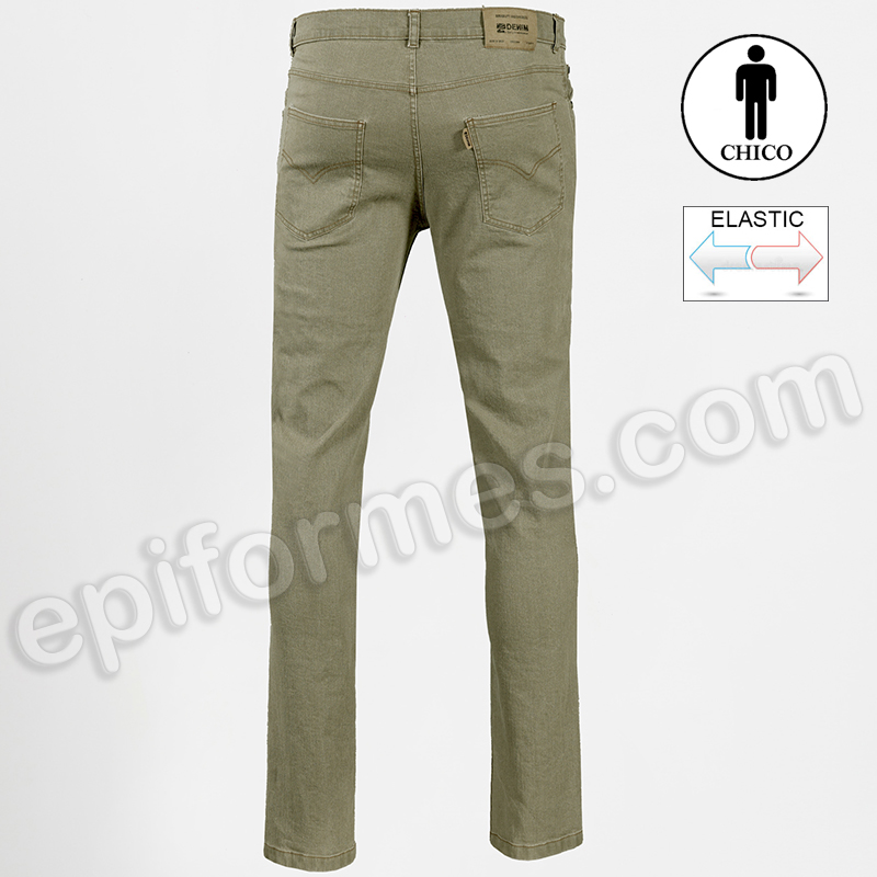 Pantalón vaquero casdy verde alga