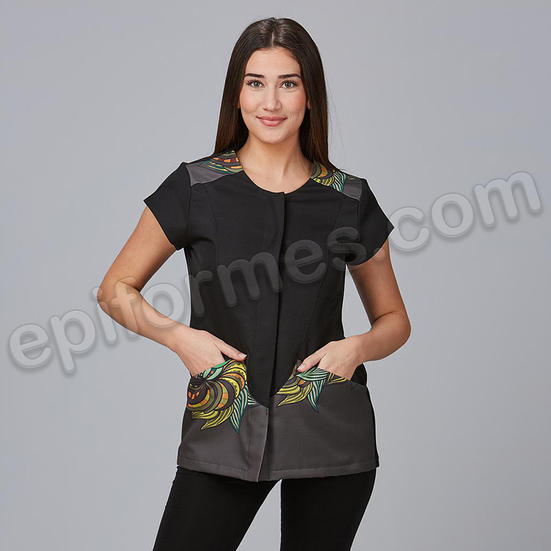 Blusa estampada microfibra