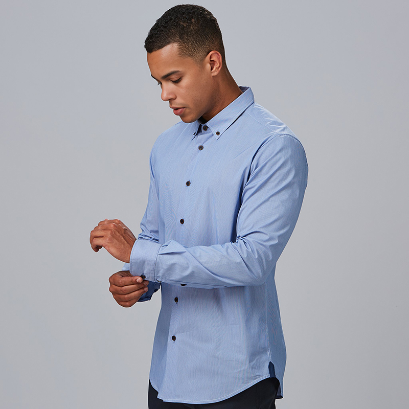 Camisa Hombre Slim Fit raya Leonardo