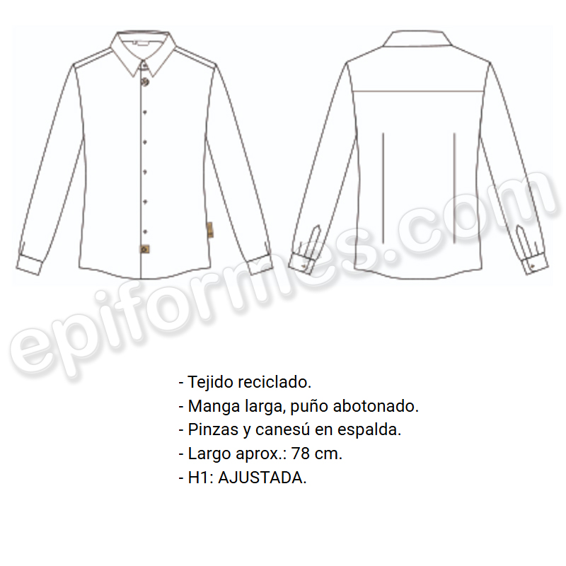 Camisa de hombre tejido reciclado, Eliseo
