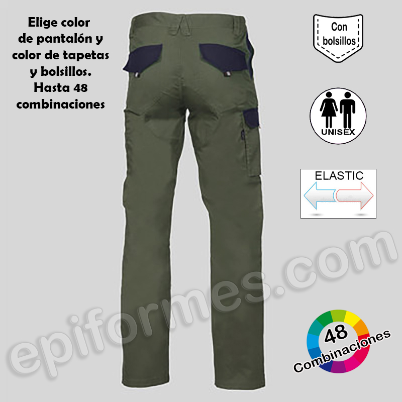 El pantalón elástico 48 combinaciones 