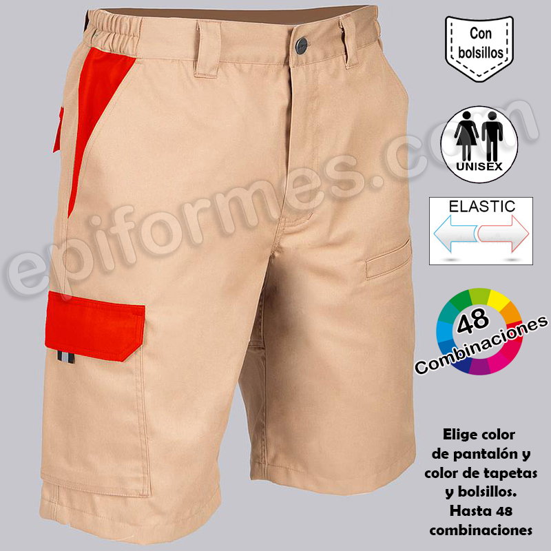 Bermudas elásticas 48 combinaciones 