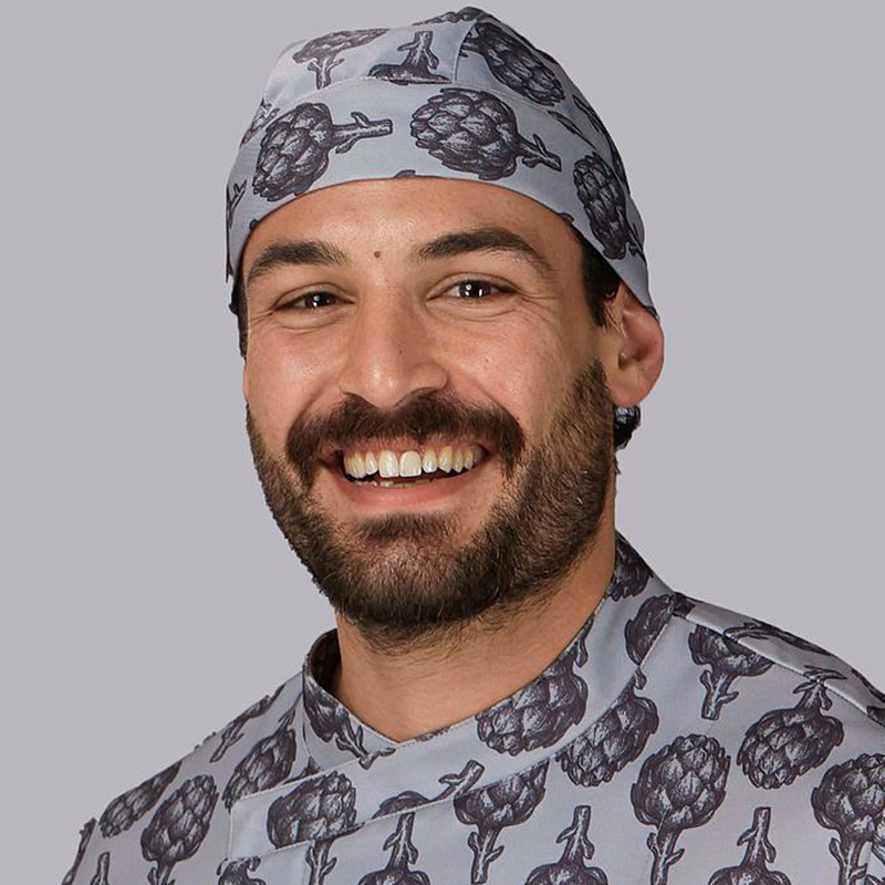 Bandana cocinero estampada Alcachofa